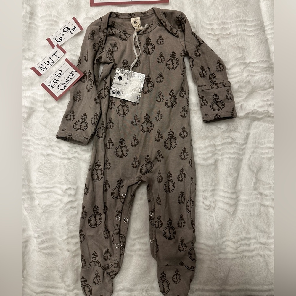 Kate Quinn Grey Clocks Footie